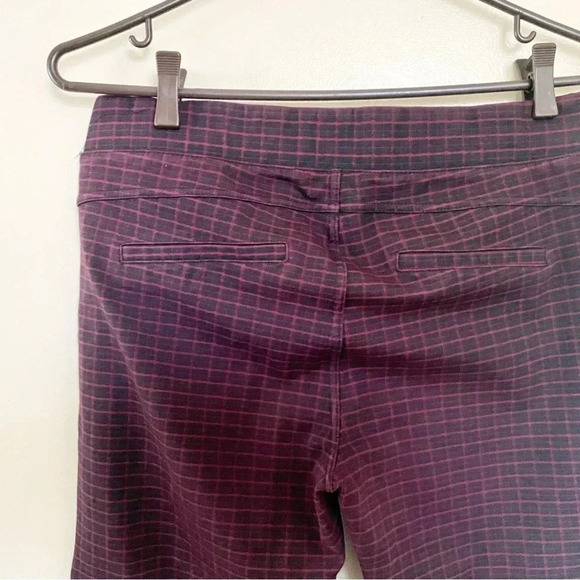 Liverpool Pants Knit Stretchy Check Slim Rock Work Preppy City Casual 10/30 - Picture 4 of 6